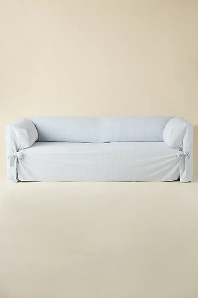 Urban Outfitters Patterned Universal Sofa Slipcover In Blue At