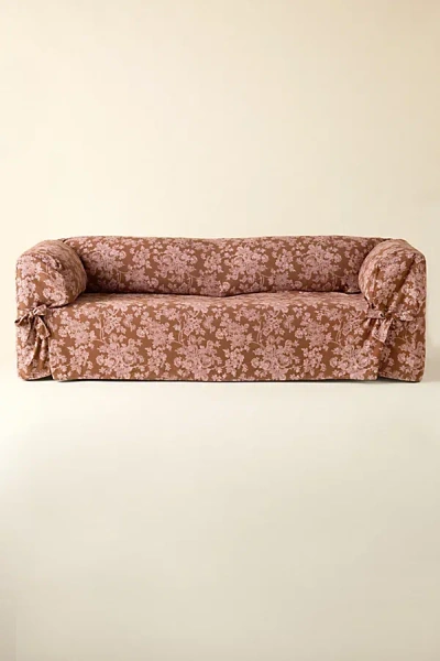 Urban Outfitters Patterned Universal Sofa Slipcover In Pink Combo At