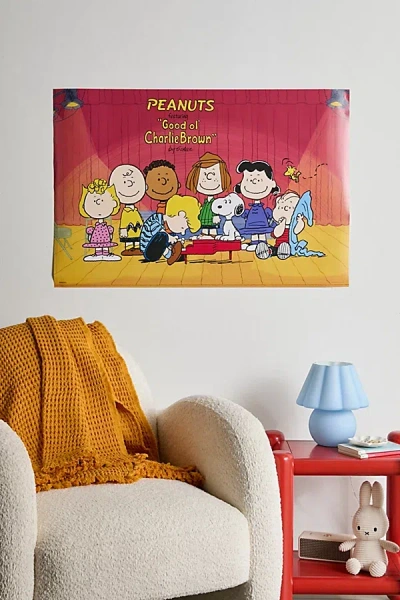 Urban Outfitters Peanuts Piano Poster At  In Multi