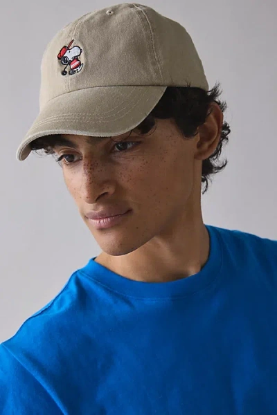 Urban Outfitters Peanuts Snoopy Golf Icon Washed Dad Hat In Neutral, Men's At