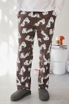 Urban Outfitters Peanuts Snoopy Pattern Lounge Pant In Brown, Men's At  In Brown
