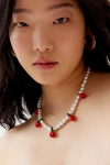 URBAN OUTFITTERS PEARL & PEPPER NECKLACE IN PEARL/PEPPERS, WOMEN'S AT URBAN OUTFITTERS