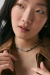 Urban Outfitters Pearl Colorful Beaded Necklace In Rainbow Combo, Women's At