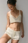 Urban Outfitters Pearl Double-layered Belly Chain In Gold, Women's At