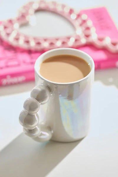Urban Outfitters Pearlescent Bubble Mug In White At