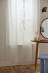 Urban Outfitters Peekaboo Voile 2-piece Window Panel In Cream At