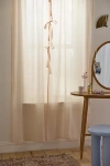 Urban Outfitters Peekaboo Voile 2-piece Window Panel In Pink At