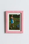 Urban Outfitters Penelope 5" X 7" Fabric Picture Frame In Pink/red Polka Dot At  In Pink