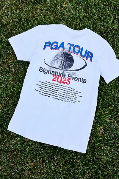 Urban Outfitters Pga Tour Graphic Tee In White, Men's At