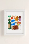 Urban Outfitters Philippa Coules Food! Art Print In White Wood Frame At