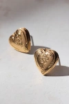 Urban Outfitters Phoebe Heart Locket Stud Earring In Gold, Women's At  In Gold