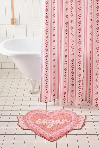 Urban Outfitters Pick Your Poison Heart Shaped Bath Mat In Sugar At  In White