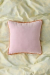 Urban Outfitters Piped Velvet Throw Pillow In Pink At