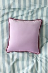 Urban Outfitters Piped Velvet Throw Pillow In Regal Orchid At  In Purple