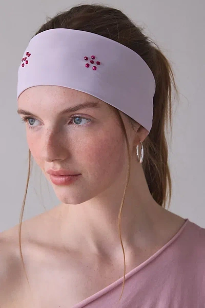 Urban Outfitters Pixel Petal Soft-knit Wide Headband In Mulberry, Women's At  In Purple