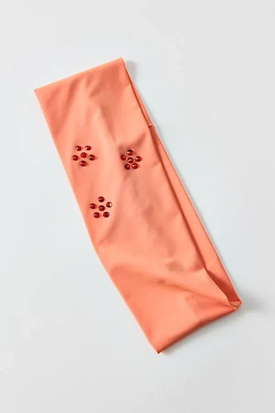 Urban Outfitters Pixel Petal Soft-knit Wide Headband In Orange, Women's At