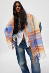 Urban Outfitters Plaid Woven Scarf In Blue, Women's At