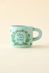 Urban Outfitters Play Like A Babe Ceramic Mug In Sport Toile At  In Green