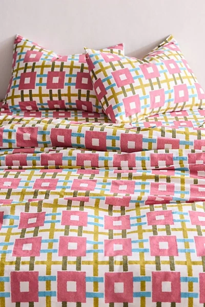 Urban Outfitters Playful Patchwork Brushed Cotton Duvet Cover Set In Assorted At  In Multi