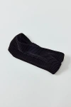 Urban Outfitters Plisse Soft Headwrap Headband In Black, Women's At