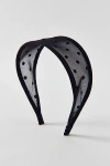 Urban Outfitters Polka Dot Wide Headband In Black, Women's At  In Black