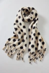 Urban Outfitters Polka Dot Woven Scarf In Black/white, Women's At  In Multi