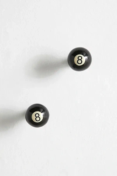 Urban Outfitters Pool Ball Wall Hook - Set Of 2 In Black At