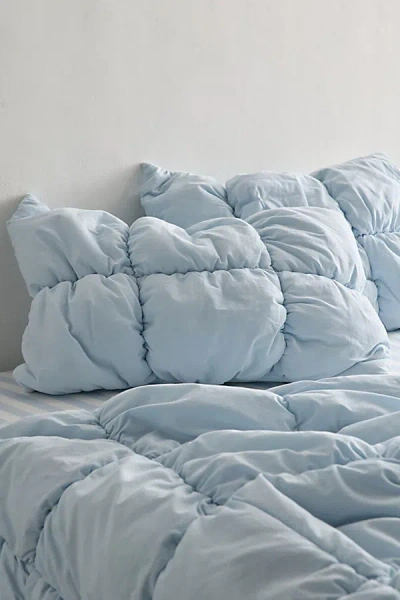 Urban Outfitters Poppy Puff Sham Set In Skywriting At  In Blue