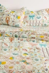 Urban Outfitters Porto Tile Patterned Duvet Set In Mint At