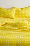 Urban Outfitters Posies On Yellow Brushed Cotton Duvet Set In Yellow At