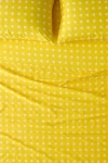 Urban Outfitters Posies On Yellow Brushed Cotton Sheet Set In Yellow At
