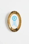 Urban Outfitters Preppy Icon Framed Ceramic Wall Hanging In Ribbon At  In Gold