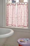 Urban Outfitters Preppy Toile Patterned Café Curtain Set In Pink At