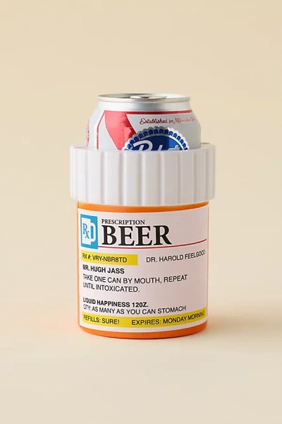 Urban Outfitters Prescription Pill Bottle Drink Holder In Orange At  In Multi