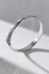 Urban Outfitters Pricilla Rhinestone Heart Bangle Bracelet In Silver, Women's At  In Silver