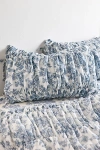 Urban Outfitters Printed Cinched Core Sham Set In Blue At