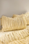 Urban Outfitters Printed Cinched Core Sham Set In Yellow Gingham At  In Gold