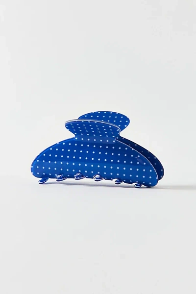Urban Outfitters Printed Polka Dot Claw Clip In Blue, Women's At