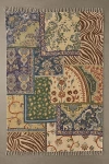 Urban Outfitters Priscilla Patchwork Printed Rug In Dark Green At