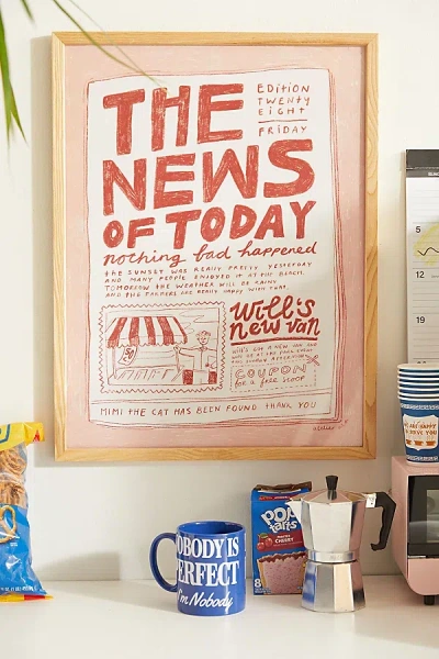 Urban Outfitters Pstr Studio Anouk The News Of Today Art Print At  In Multi