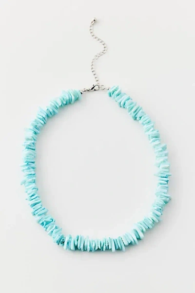 Urban Outfitters Puka Shell Necklace In Turquoise, Women's At  In Blue
