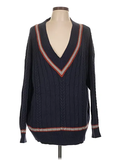 Pre-owned Urban Outfitters Pullover Sweater In Blue