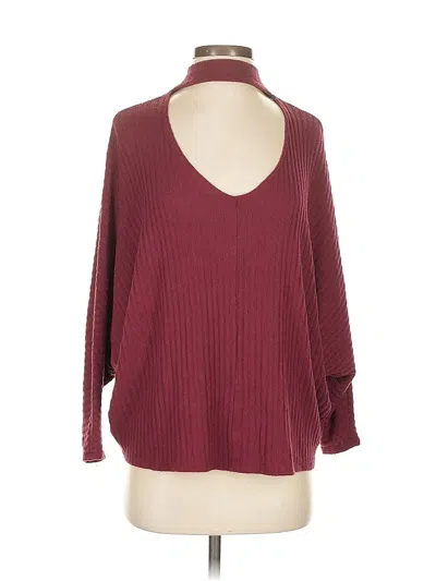 Pre-owned Urban Outfitters Pullover Sweater In Burgundy