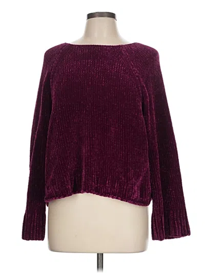 Pre-owned Urban Outfitters Pullover Sweater In Burgundy
