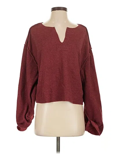 Pre-owned Urban Outfitters Pullover Sweater In Burgundy