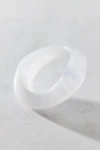 Urban Outfitters Queen Street Acrylic Bangle Bracelet In Light Gray, Women's At  In White