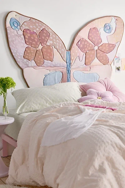 Urban Outfitters Quilted Butterfly Floating Headboard In Neutral At  In Pink