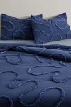 Urban Outfitters Quinn Wiggle Tufted Comforter In Blue At