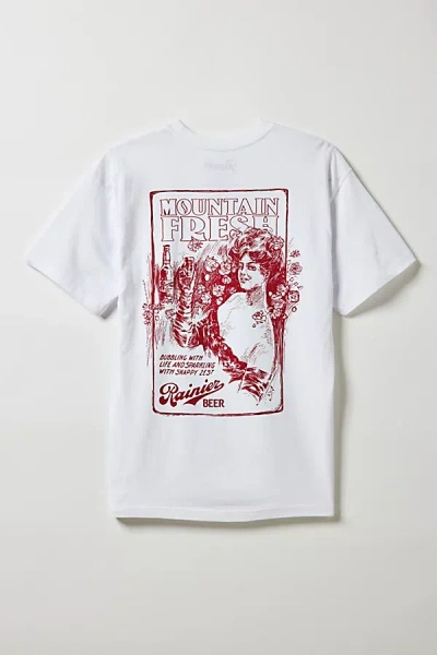 Urban Outfitters Rainier Beer Graphic Tee In White, Men's At