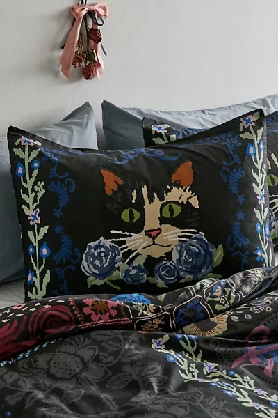 Urban Outfitters Raya Breezy Cotton Percale Sham Set In Blue At